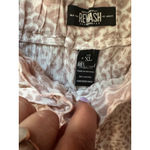 REWASH  Cream Tan Leopard Animal Print Paperbag Shorts Size XL Photo 4