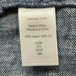 Coldwater Creek NWOT 100% Linen Oversized Button Down Shacket Jacket Photo 10