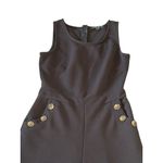 Romeo + Juliet Couture  Black Crop Leg Button Jumpsuit Size Medium Photo 6