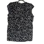 None Women’s Casual Floral Print Cap Sleeve Ruffle Neck Loose Babydoll Shirt Photo 7