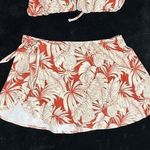 Old Navy Red Rust Tropical Bikini Set w/ Skirt Womens L NWT Pineapple Print Swim Photo 0