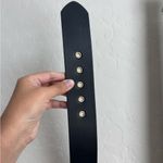 Ava & Viv Mid Waist Belt Stretchy Wide Black Gold FLAWED NWT 4X Photo 3