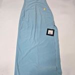 Norma Kamali Halter Turtle Side Slit Gown in Powder Blue Photo 2