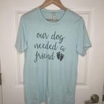 Pregnancy Announcement Our Dog Needed a Friend Baby Blue T Photo 1