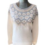 Bass Pro Shops Bass Pro Shop Natural Reflections Ladies Off-White Fair Isle Sweater Size S Photo 2