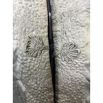 Reversible Satin Brocade Jacket Womens Small Black Ivory Mandarin Collar Frog Photo 13