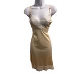 Opalaire Beige Lace Trim Adjustable Straps Vintage Style Slip Lingerie Size‎ 34 Size M Photo 7