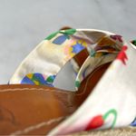 Christian Louboutin Dispo Zeppa 85 Floral Satin Espadrille Wedge Mule Sandals 36 Photo 4