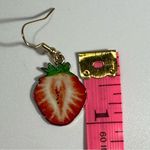 Strawberry Dangle Earrings NWOT Red Photo 4