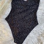 Romwe Like New Women’s Polka Dot High-Leg One Piece Swimsuit Bathing Suit Photo 5