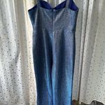 ASOS Design NWT Metallic Sweetheart Neck Cupped High Waist Kick Flare Jumpsuit 2 Photo 6