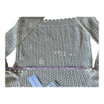 Christian LaCroix Nwt  cream-colored open-knit crew neck sweater extra small Photo 6