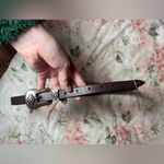 American Eagle Size M/L Women’s Genuine Cow Leather Belt Brown Western Boho Photo 1