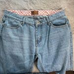 POL Women's High-Rise Distressed Straight Leg Jeans Medium Blue Size M Photo 3