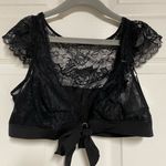 Only Contradiction by Pour Moi For your Eyes  Tie Front Bralette Size 12 UK Photo 0