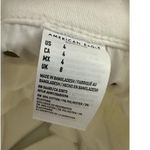 American Eagle AEO Shorts Women 4 White Midi Cotton Blend Next Level Stretch Photo 7