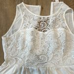 NWT white lace zip up back super comfy and very flowing dress Photo 1