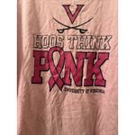 Anvil UNIVERSITY OF VIRGINIA Cavaliers Adult Unisex T-Shirt "HOOS THINK PINK" Size M Photo 6