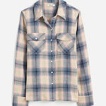 Madewell NWT‎  Flannel Snap-Front Shirt in Plaid - Size 6 Photo 0
