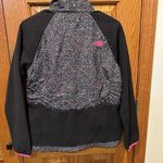 The North Face Zip Up Fleece Jacket Black Hot Pink Size Medium Photo 4