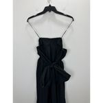 J.Crew  Collection Strapless Bow Back Maxi Dress Black Formal Evening US 14 NWT Photo 8