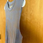 Raquel Allegra Distressed Tie Dye Muscle Tank Top Blue Brown 0 Photo 3