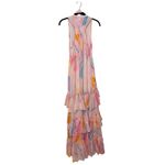 Revolve Rococo Sand Pink Multi Color Marble Tiered Maxi Dress Size Small Photo 2