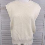 A New Day Sleeveless Mock Neck Knit Sweater Cream-Large Photo 0