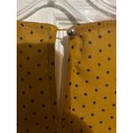 Lily White  Polka Dot Blouse‎ Women's Size Small Mustard Yellow Top Crossover Photo 5