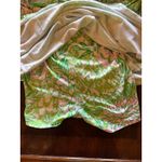 Lilly Pulitzer Lilly‎ Pulitzer Romper Women Medium Green Pink Floral Parigi Dress Preppy Boho Photo 6