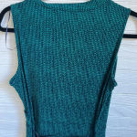 Covington  Petite Green Maxi Dress MP Sleeveless Faux Wrap Tie Waist Long Photo 6