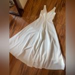 Vintage 70s Disco Extreme Flare Wide Leg Bell Bottom Jumpsuit White Size XS Photo 3