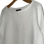 Lauren Ralph Lauren LRL Women’s Size L White Cotton Knit Boatneck Sweater Size L Photo 2