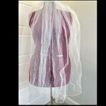 JJ's House  White Wedding Bridal Pearl Detail Single Layer Fingertip Veil lot V60‎ Photo 2
