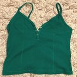 Topshop Green Button tank Top Photo 0