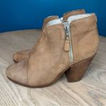 Rag and Bone  Margot Suede Leather Ankle Boot Zip Up Stacked Block Heel Tan US 10 Photo 3