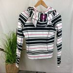 Lululemon zip Close Pink Black & White Striped Long Sleeve Hoody jacket 4 Photo 1