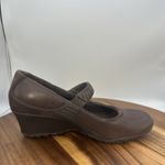 Merrell  Poppy Roast Mary Jane Wedge Heels Brown Leather Y2K Retro Women 8.5 Photo 4