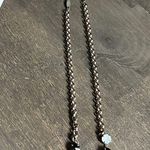 Sabika Black and Silver Necklace with Blue Accents Photo 1
