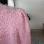 Bebe  fuzzy pink sweater Photo 5