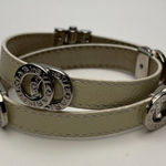 BVLGARI Double Coiled Ivory Leather Double Wrap Bracelet - Preowned Photo 0