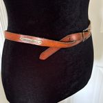 Levi Strauss Vintage Slim Cognac Brown Leather Belt. Photo 1