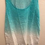 Old Navy NWOT turquoise and white ombré sequin tank top Photo 2