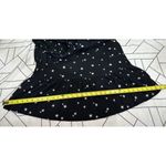Free Assembly Belted Tiered Dress Pockets Long Sleeve Star Print Black Small Photo 10