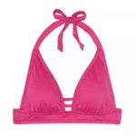 Kona Sol  Pink Tie Back Triangle Bikini Top Photo 2