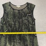 St. John Sport Women Sz 6 Greeb Black Animal Print Sheath Knit Dress Photo 6