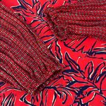 Blank London Anthropologie Rubix Top High Neck Blouse Boho Women’s Small Red Photo 4