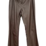 I am gia I.Am.Gia Estyn Pants Faux Leather Flare Bootcut Low Rise‎ Brown Size XXS Photo 4