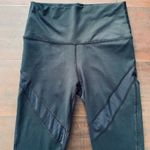 Aerie Black Mesh High-Rise/Waisted Cropped 23" Tights/Leggings | Size: S Photo 2