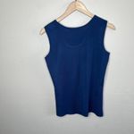Ming Wang Womens Blue Knit Scoop Neck Tank Top Layering Shell Size XS Photo 7